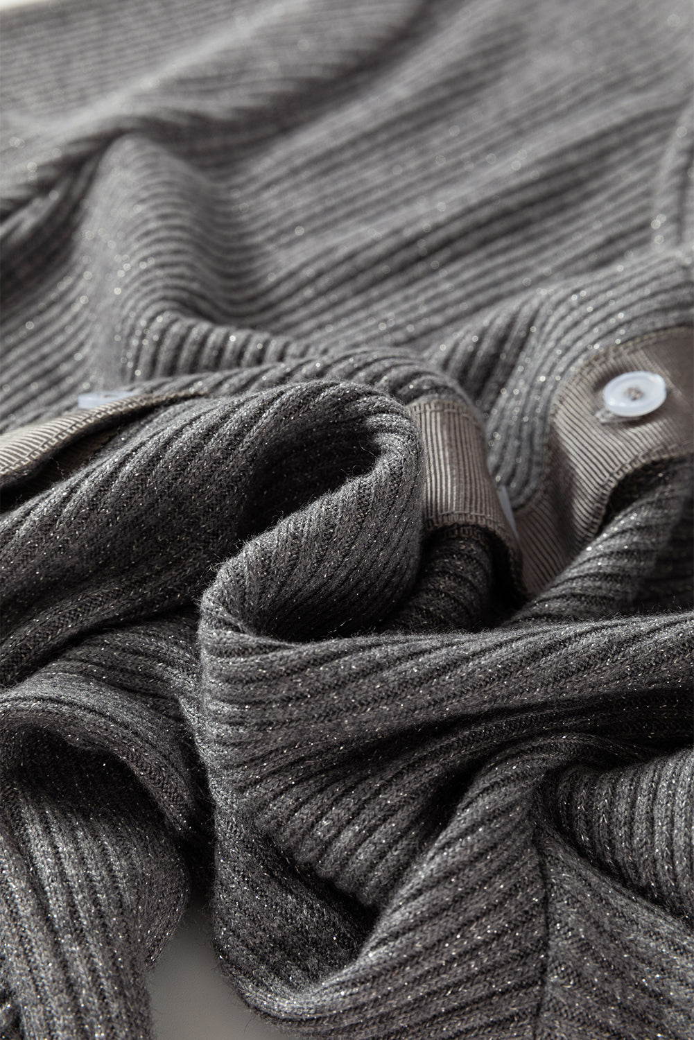 Sleet Ribbed Knit Button Down Slim Cardigan Cardigans JT's Designer Fashion