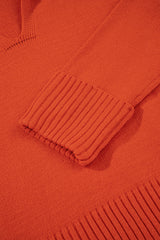 Flamingo Collared V Neck Ribbed Edge Sexy Elegant Sweater Sweaters JT's Designer Fashion