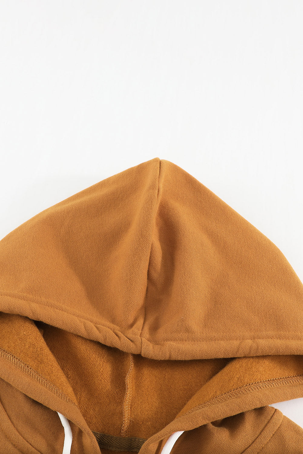 Brown Zip-Up Pocket Drawstring Hoodie Jacket Jackets JT's Designer Fashion