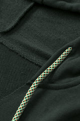 Gray Exposed Seam Raw Edge Hoodie with Pockets Sweatshirts & Hoodies JT's Designer Fashion