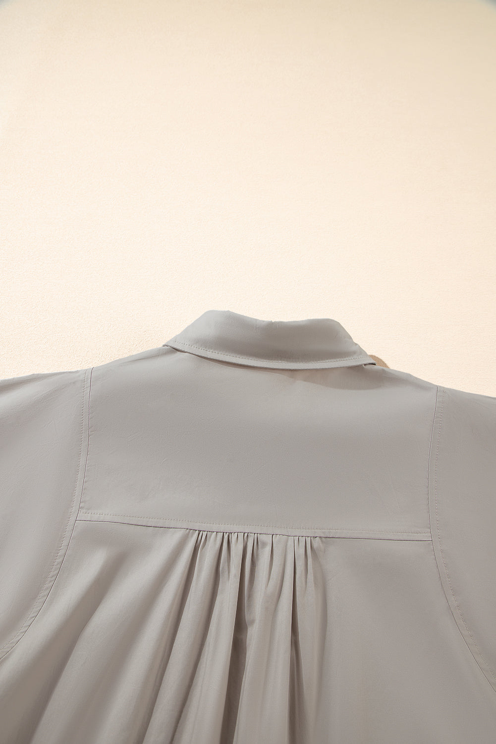 High Solid Color Balloon Sleeve Side Slits Loose Fit Shirt Blouses & Shirts JT's Designer Fashion