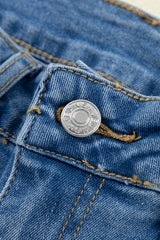 Dusk Blue Pearl Boot Cut Denim Jeans Jeans JT's Designer Fashion