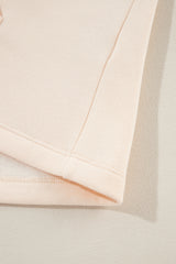 Apricot Drawstring Turtleneck Dolman Sleeve Sweatshirt Sweatshirts & Hoodies JT's Designer Fashion