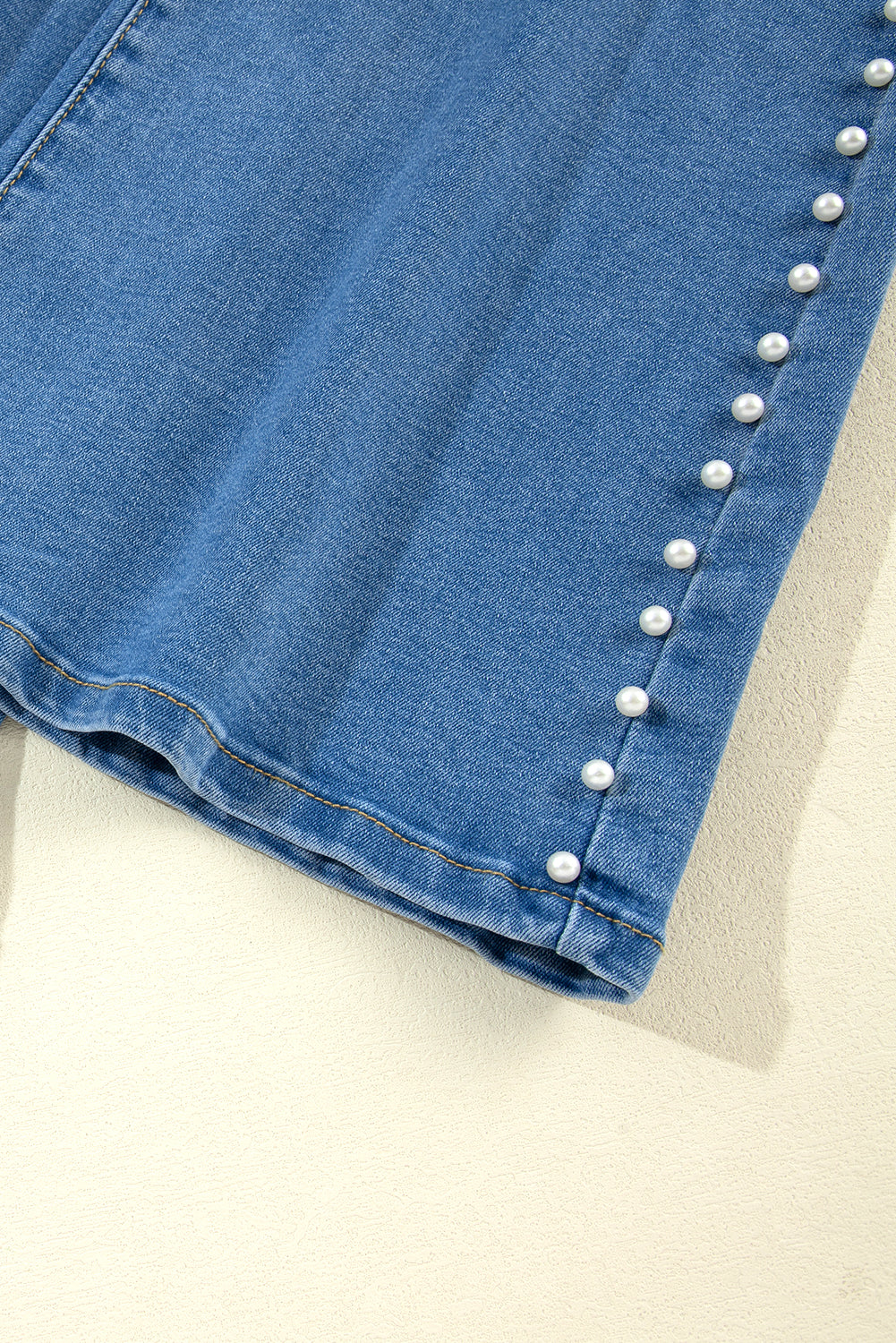 Dusk Blue Pearl Boot Cut Denim Jeans Jeans JT's Designer Fashion