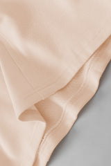 Beige Frill Exposed Seam Cowl Neck Oversized Sweatshirt Sweatshirts & Hoodies JT's Designer Fashion
