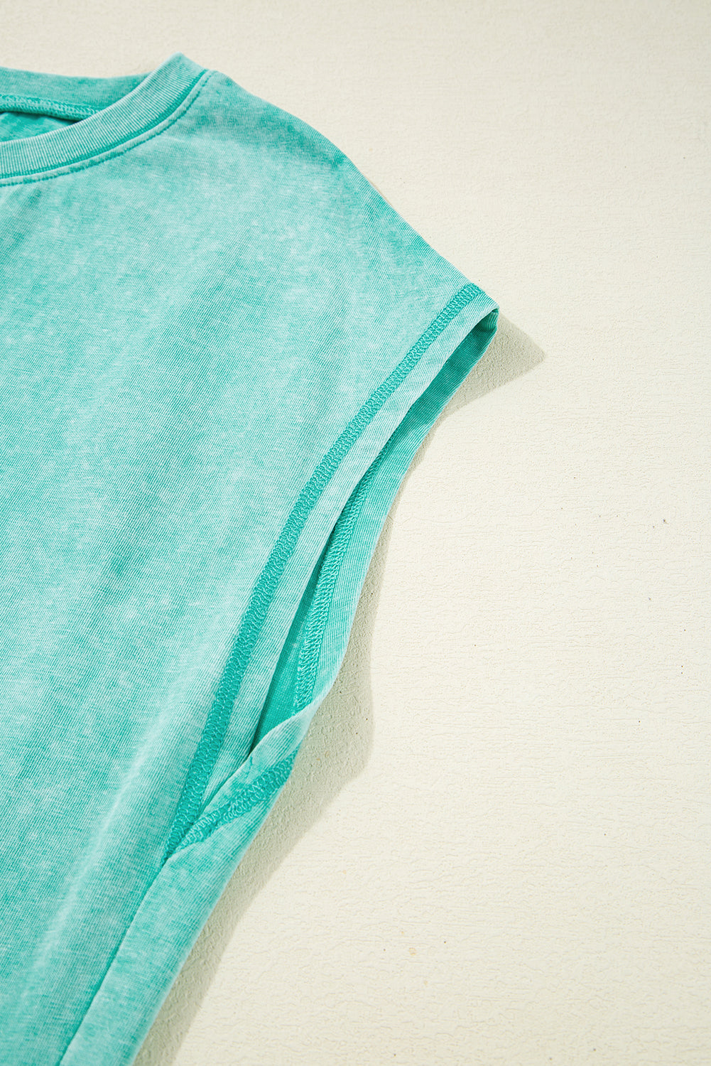 Clearly Aqua Mineral Wash Pocketed T-shirt Long Dress T Shirt Dresses JT's Designer Fashion