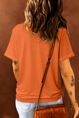Orange Its Fall Yall Animal Print Casual T Shirt Graphic Tees JT's Designer Fashion