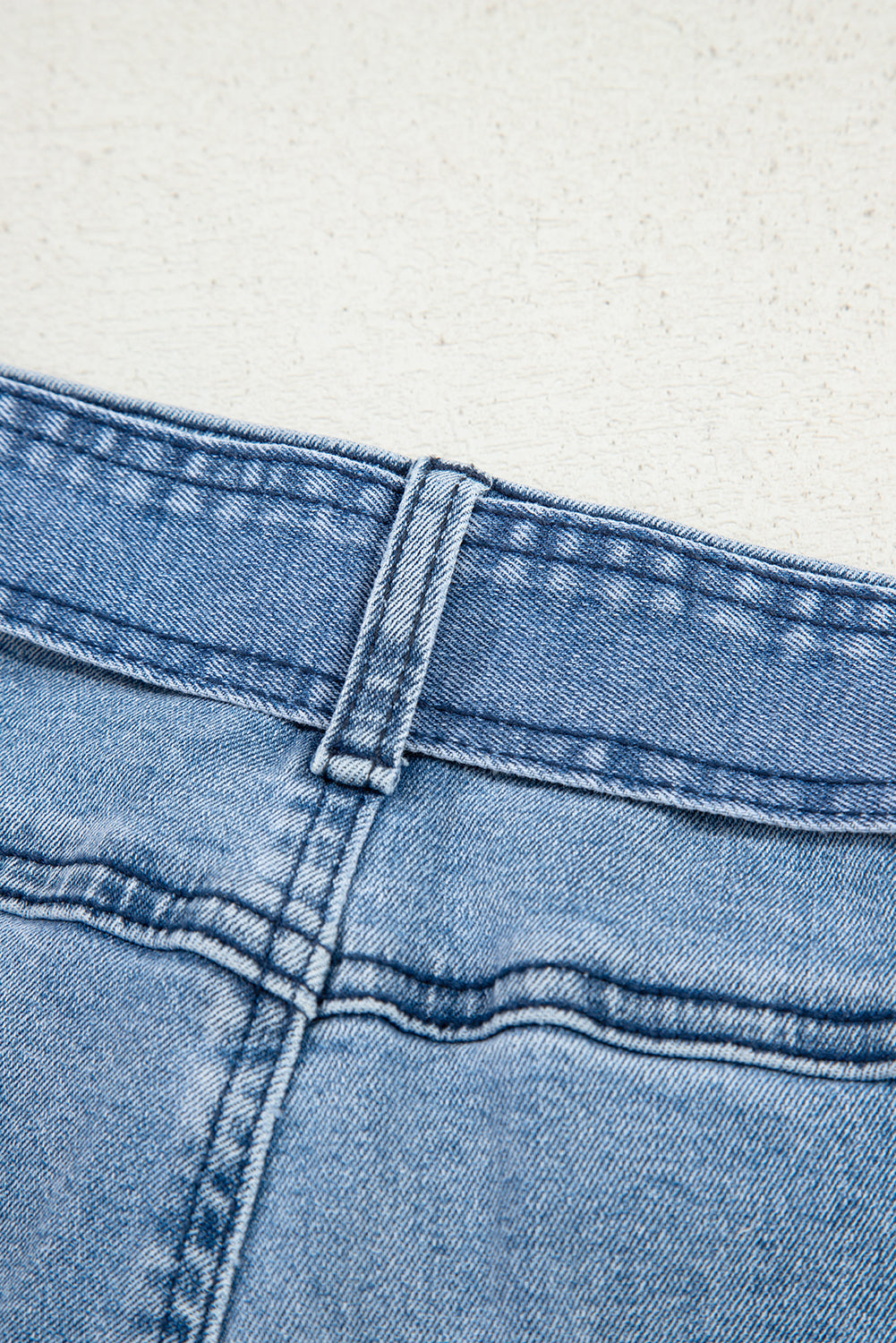 Beau Blue Western Washed Bow Knot Sash Wide Leg Jeans Jeans JT's Designer Fashion