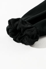 Black Solid Kangaroo Pocket Half Zipper Oversized Hoodie Sweatshirts & Hoodies JT's Designer Fashion