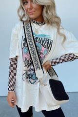 Black Checkered Pattern Mesh Mock Neck Long Sleeve Top Long Sleeve Tops JT's Designer Fashion