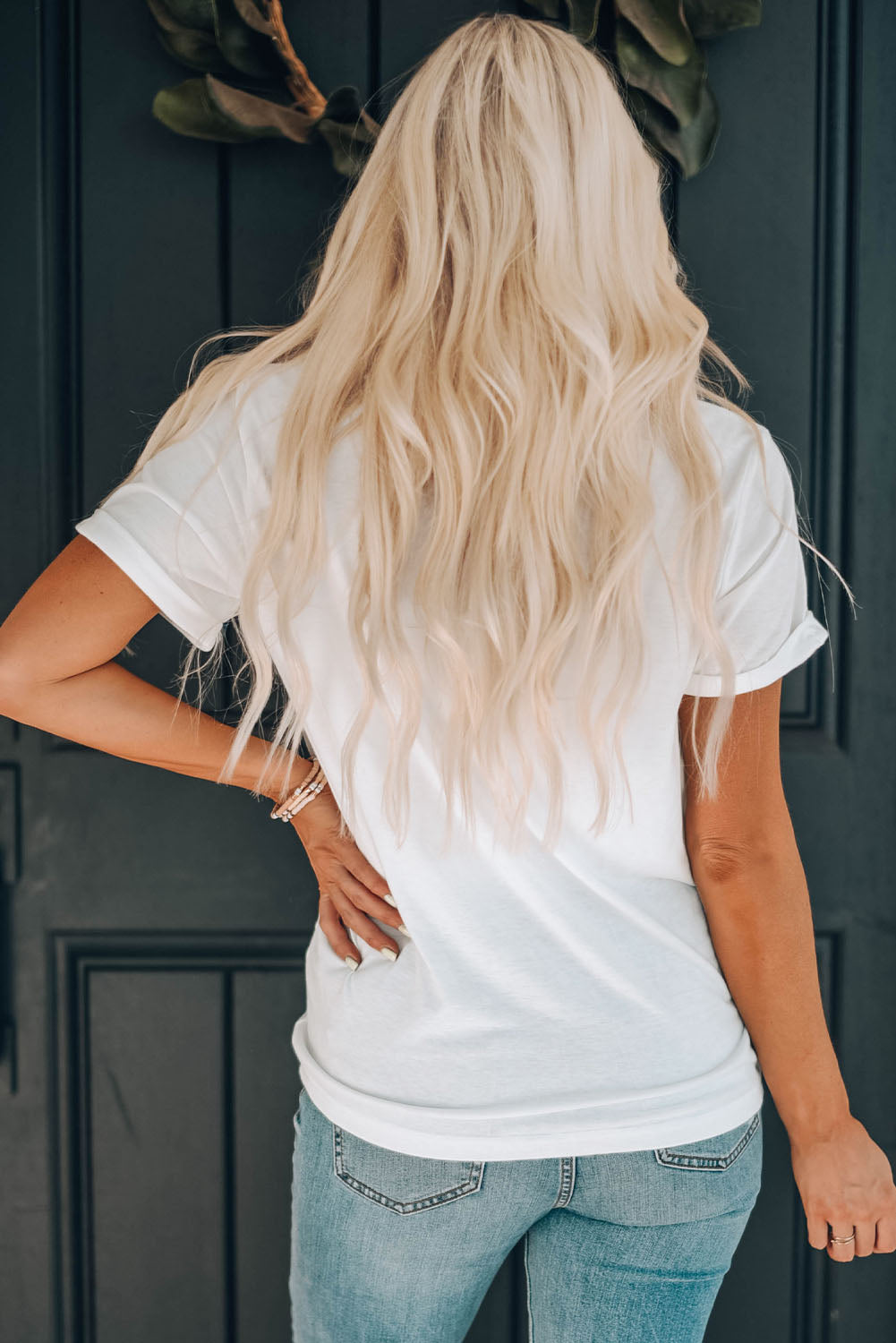 White MOM life is the best life Graphic T Shirt Graphic Tees JT's Designer Fashion