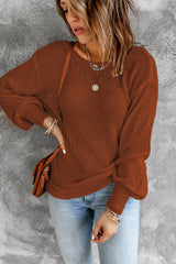 Orange Drop Shoulder Back Cut-out Sweater with Tie Sweaters & Cardigans JT's Designer Fashion