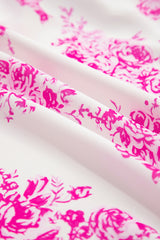 Rose Boho Floral High Waist Ruffle Split Maxi Skirt Skirts & Petticoat JT's Designer Fashion