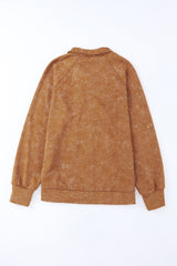 Khaki Vintage Washed Flap Pocket Button Shacket Jackets JT's Designer Fashion