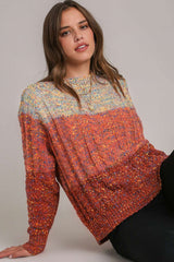 Multicolour Colorful Confetti Wool Ball Knitted Sweater Sweaters JT's Designer Fashion