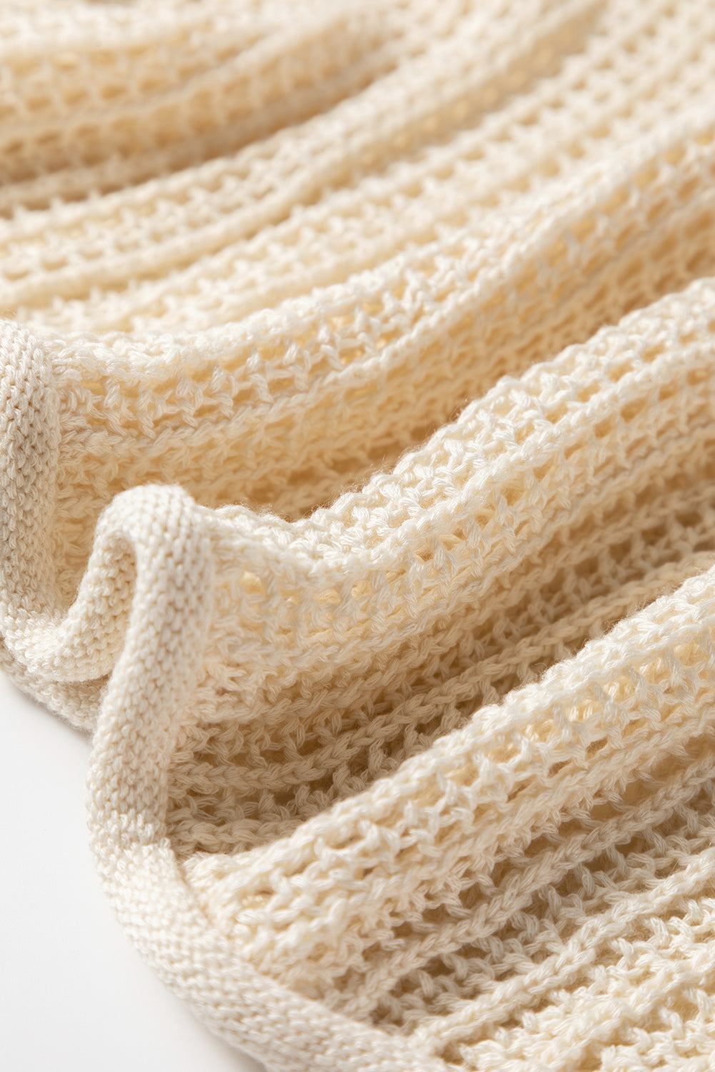 Parchment Hollow Out Knit Star Pattern Accent Plus Size Jumper Plus Size Sweaters & Cardigans JT's Designer Fashion