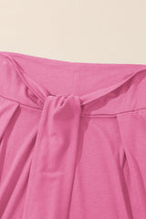 Bonbon Knotted Drop Waist Split Leg Relaxed Pants Pants & Culotte JT's Designer Fashion