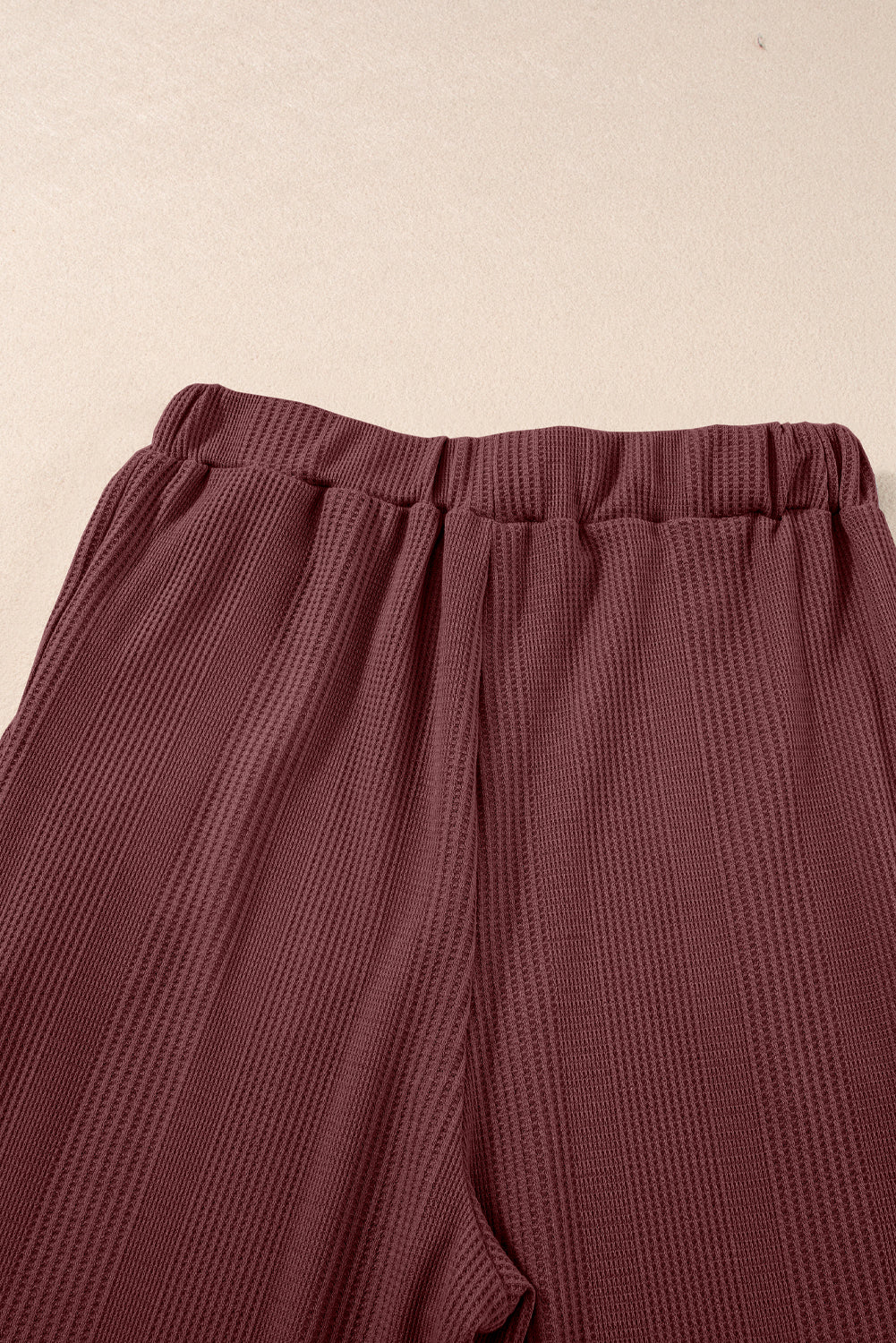 Red Dahlia Solid Color Ribbed Ruffle Tank Top and Pants Set Pant Sets JT's Designer Fashion