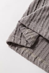 Sleet Solid Color Textured Flutter Sleeve Top Blouses & Shirts JT's Designer Fashion