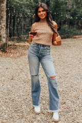 Light French Beige Cable Knit Turtleneck Sleeveless Sweater Top Sweaters & Cardigans JT's Designer Fashion