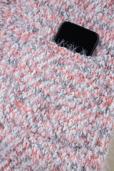 Pink Multicolor Confetti Open Front Knit Cardigan Cardigans JT's Designer Fashion