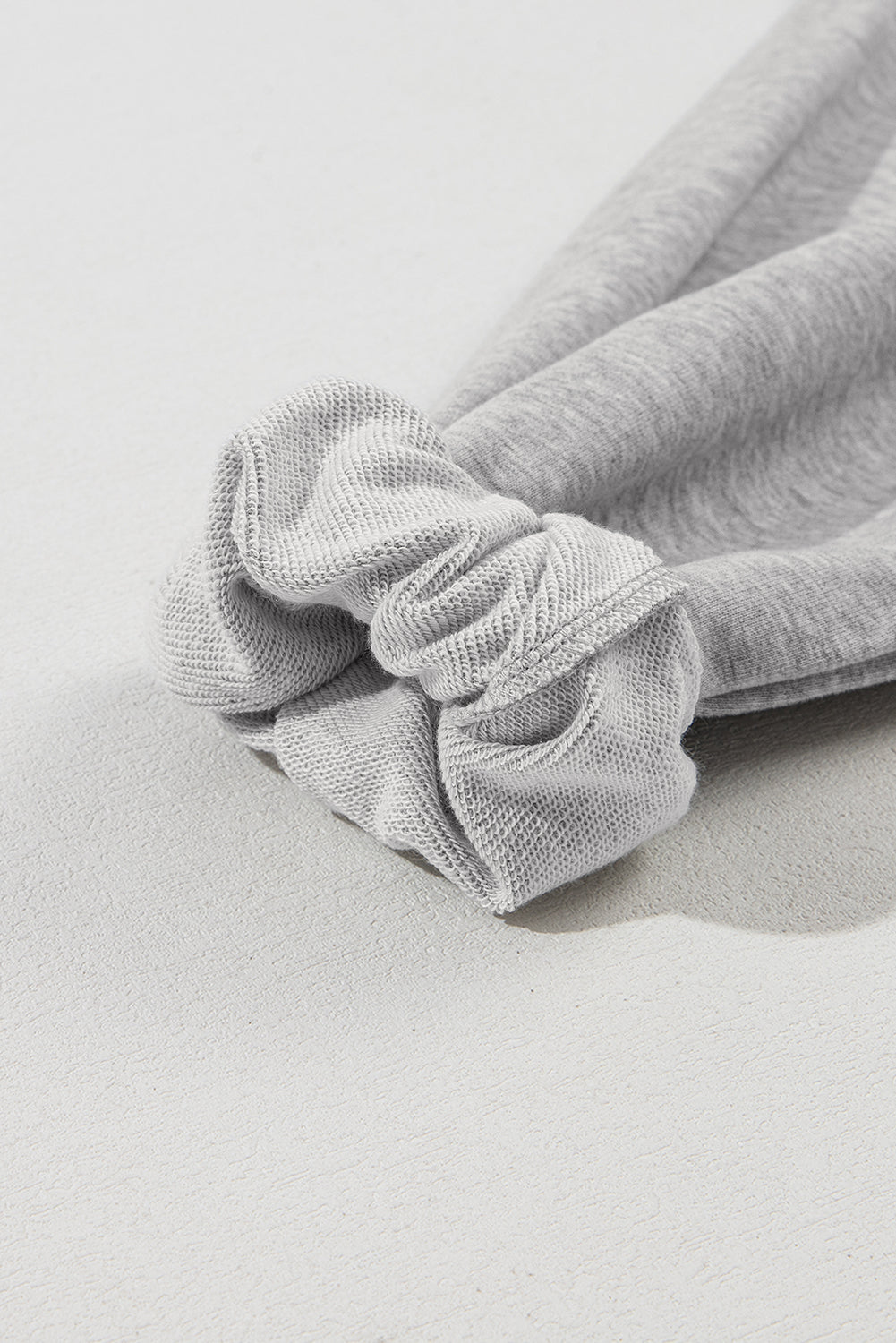 Light Grey Solid Kangaroo Pocket Half Zipper Oversized Hoodie Sweatshirts & Hoodies JT's Designer Fashion