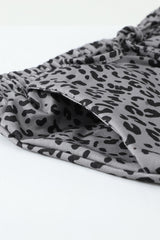 Gray Breezy Leopard Joggers Pants & Culotte JT's Designer Fashion