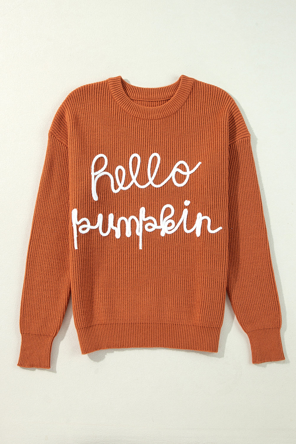 Flamingo Hello Pumpkin Graphic Sweater Sweaters JT's Designer Fashion