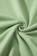 Smoke Green Solid O Neck High Low Hem Pullover Sweatshirt Sweatshirts & Hoodies JT's Designer Fashion