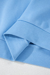 Beau Blue Accent Pullover and Shorts Two Piece Casual Set Short Sets JT's Designer Fashion