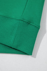 Sea Green Half Zip Puff Sleeve Top and Ruffled Shorts Set Short Sets JT's Designer Fashion