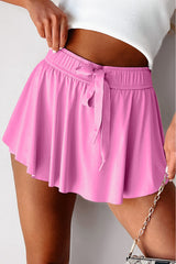 Bonbon Drawstring High Waist Lined Tennis Skorts Bonbon 88%Polyamide+12%Elastane Skirts & Petticoat JT's Designer Fashion