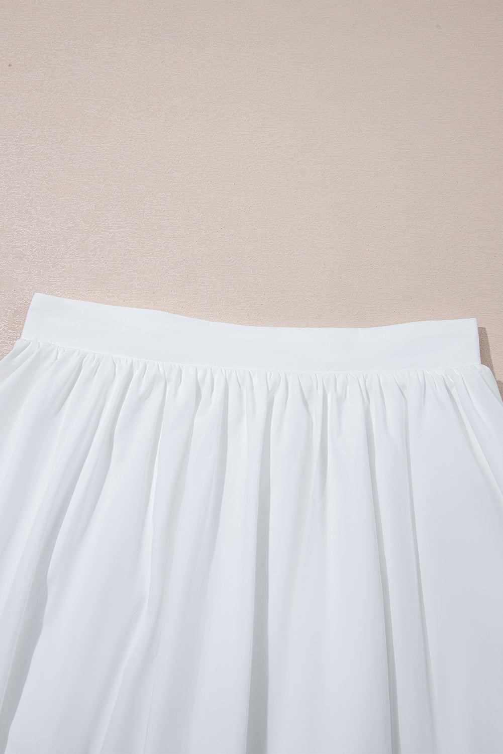 White Bubble Mini Skirt with Pockets Skirts & Petticoat JT's Designer Fashion