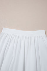 White Bubble Mini Skirt with Pockets Skirts & Petticoat JT's Designer Fashion