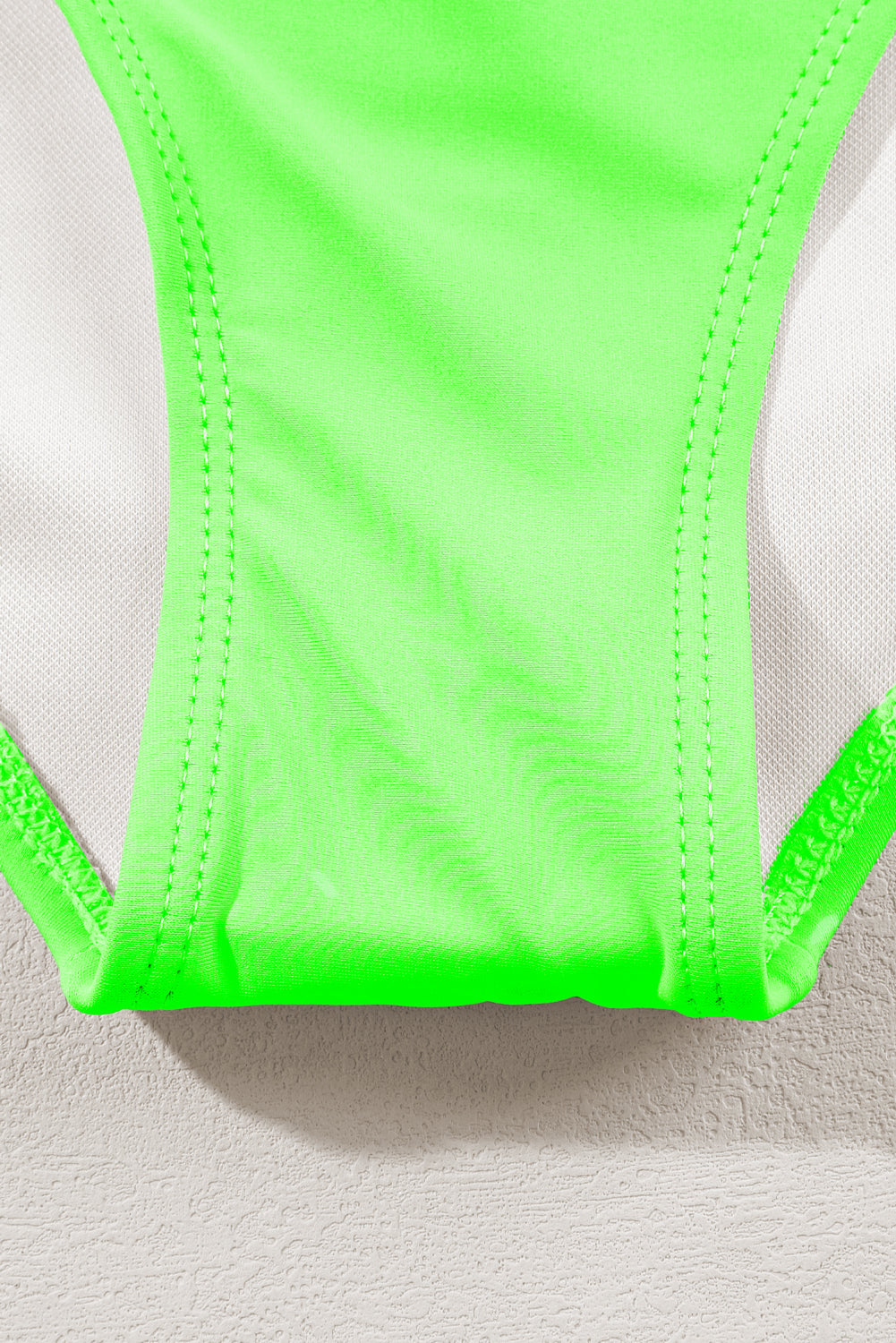 Green Striped Patchwork Spaghetti Strap High Waist Bikini Swimsuit High Waisted Swimsuit JT's Designer Fashion