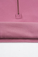 Valerian Fleece Lined Half Zipper Kangaroo Pockets Loose Hoodie Sweatshirts & Hoodies JT's Designer Fashion