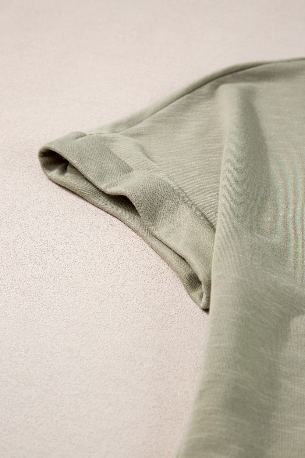 Laurel Green Folded Sleeve Twisted Mini T-Shirt Dress T Shirt Dresses JT's Designer Fashion