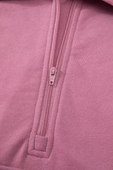 Valerian Quarter Zip Stand Neck Kangaroo Pocket Sweatshirt Sweatshirts & Hoodies JT's Designer Fashion