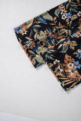 Multicolour Floral Shirred High Waist Wide Leg Pants with Tie Pants & Culotte JT's Designer Fashion