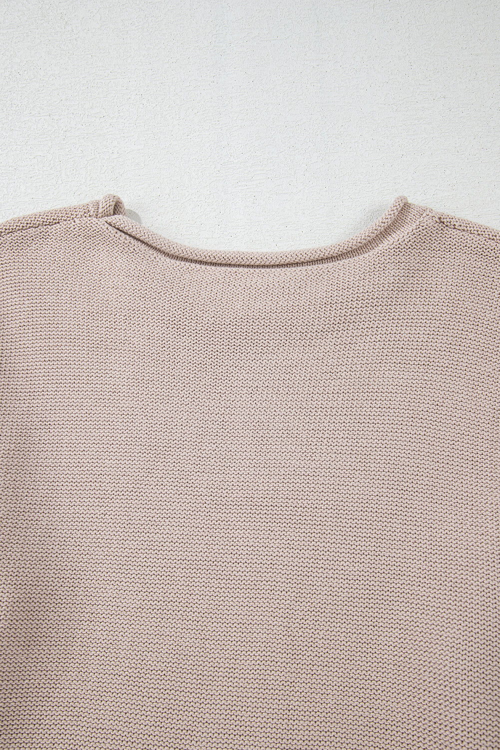 Simply Taupe Colorblock Exposed Seam Round Neck Sweater Sweaters JT's Designer Fashion