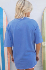 Sky Blue Rodeo Forever Western Graphic Tee Graphic Tees JT's Designer Fashion