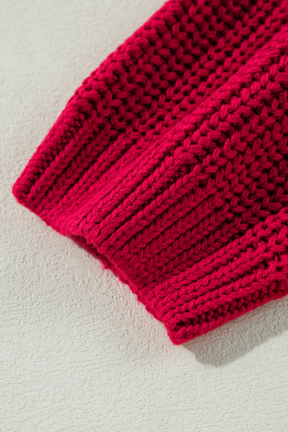Racing Red Off-the-shoulder Knit Sweater Sweaters JT's Designer Fashion
