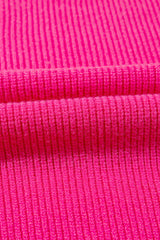 Rose Red Heart Shape Drop Shoulder Round Neck Sweater Sweaters JT's Designer Fashion