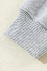 Light Grey Fleece Lined Kangaroo Pocket Drawstring Chunky Hoodie Sweatshirts & Hoodies JT's Designer Fashion