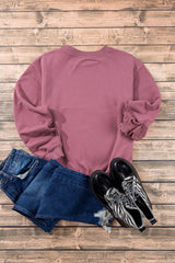 Valerian Plain Drop Shoulder Crewneck Pullover Sweatshirt Sweatshirts & Hoodies JT's Designer Fashion