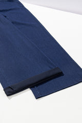 Sail Blue Medium Wash Straight Leg Loose Casual Jeans Jeans JT's Designer Fashion