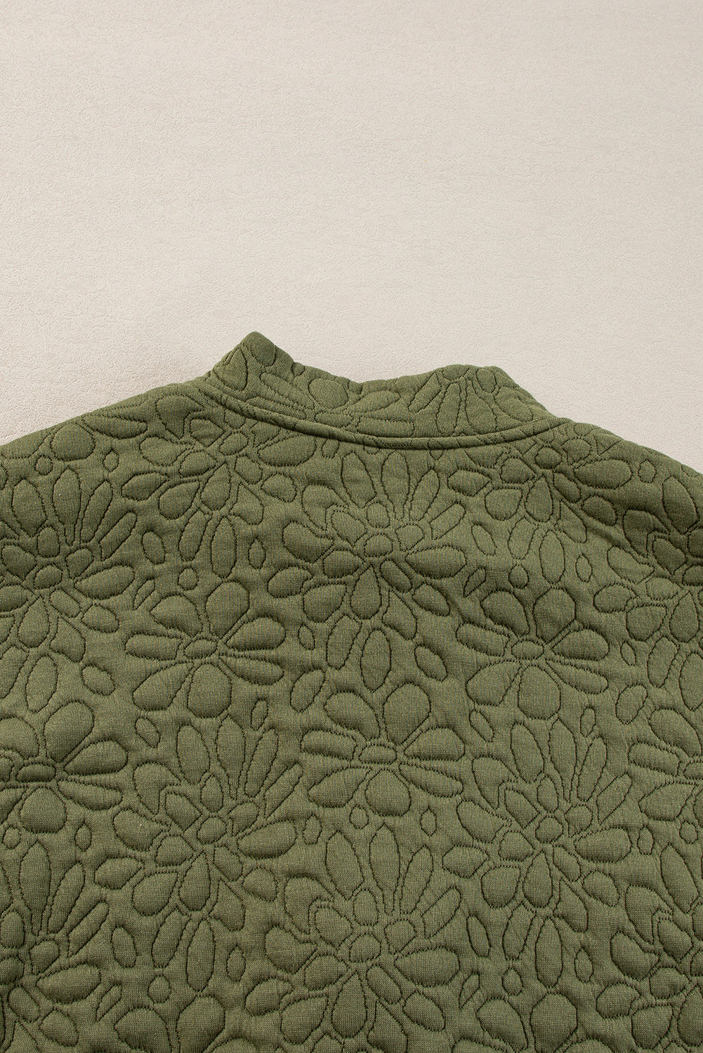 Jungle Green Floral Quilted Jacket Jackets JT's Designer Fashion