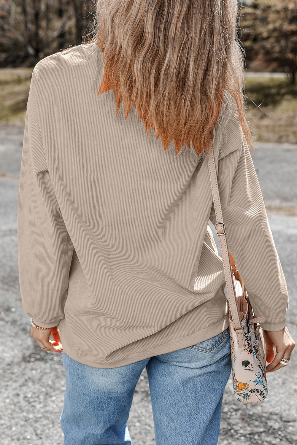 Smoke Gray Western Cowboy Boots Graphic Corded Loose Sweatshirt Graphic Sweatshirts JT's Designer Fashion