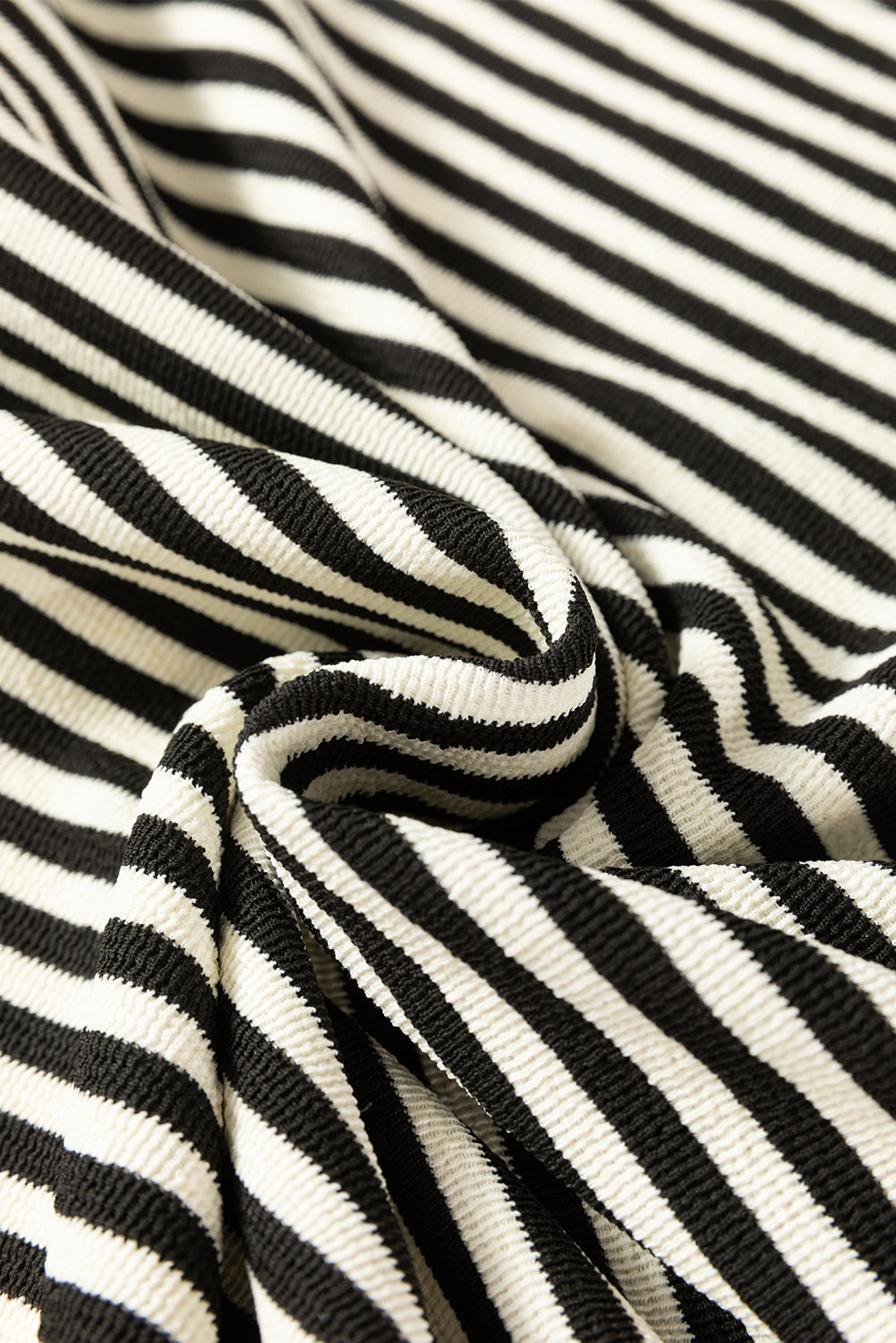 Black Stripe Loose Drop Shoulder Long Sleeve Top Long Sleeve Tops JT's Designer Fashion