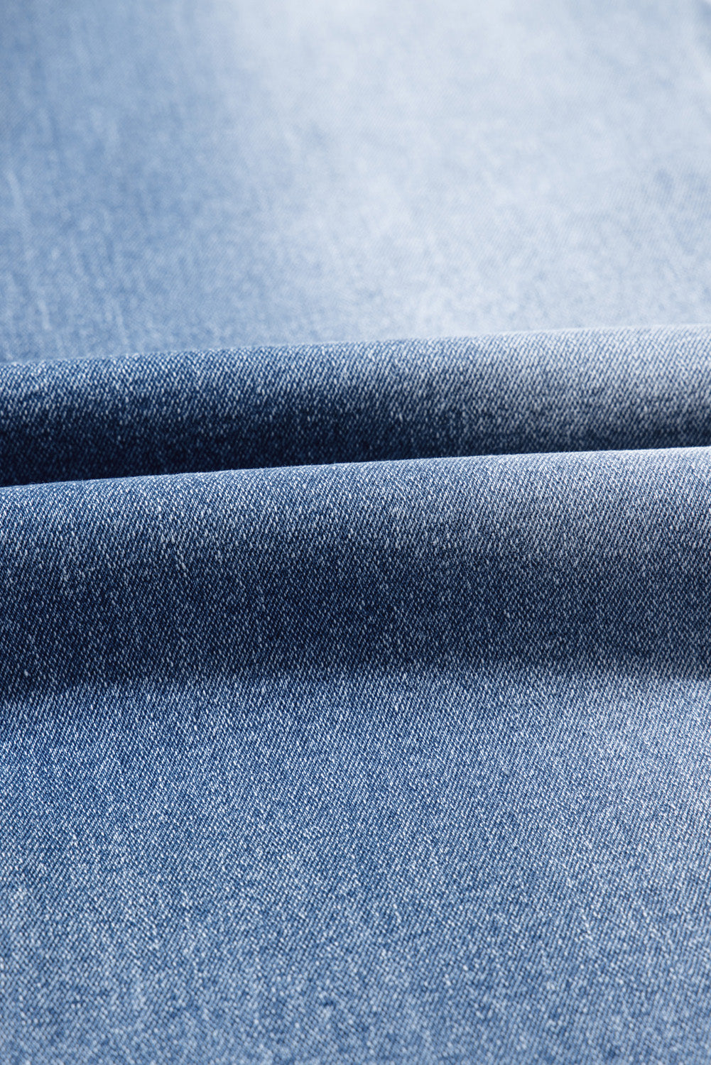 Beau Blue Vintage Stitching Raw Hem Flared Jeans Jeans JT's Designer Fashion